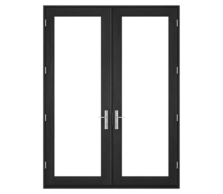 Pella Reserve Contemporary Wood Hinged Patio Door in Hartford